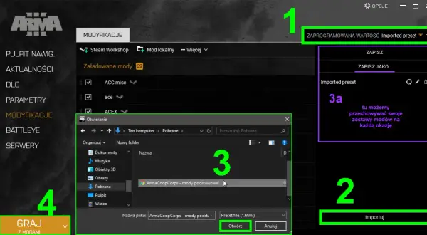 Arma 3 Workshop: Mody, instalacja, błędy kompleksowy poradnik